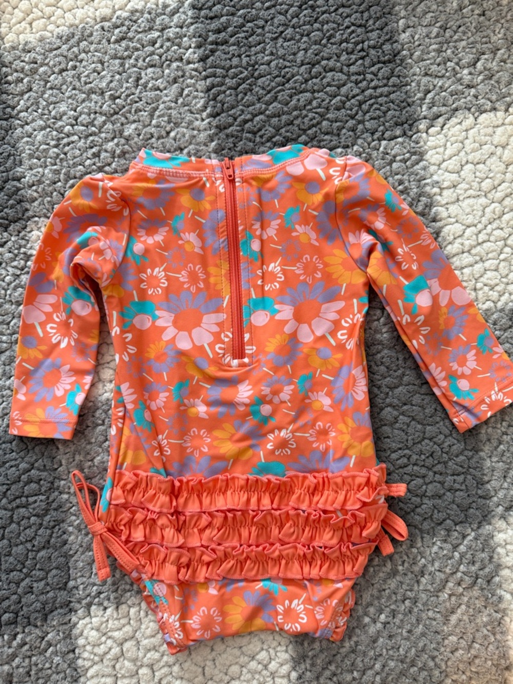 NWT Ruffle Butts Long Sleeve One Piece Rash Guards - Picture 5 of 6